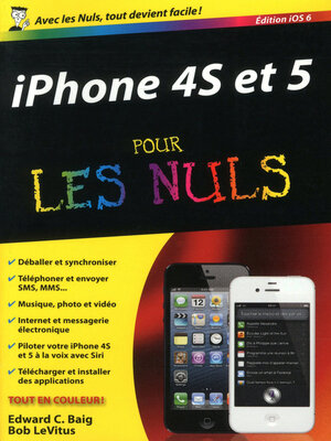 cover image of iPhone 4S et 5, ed iOS 6 Poche Pour les Nuls